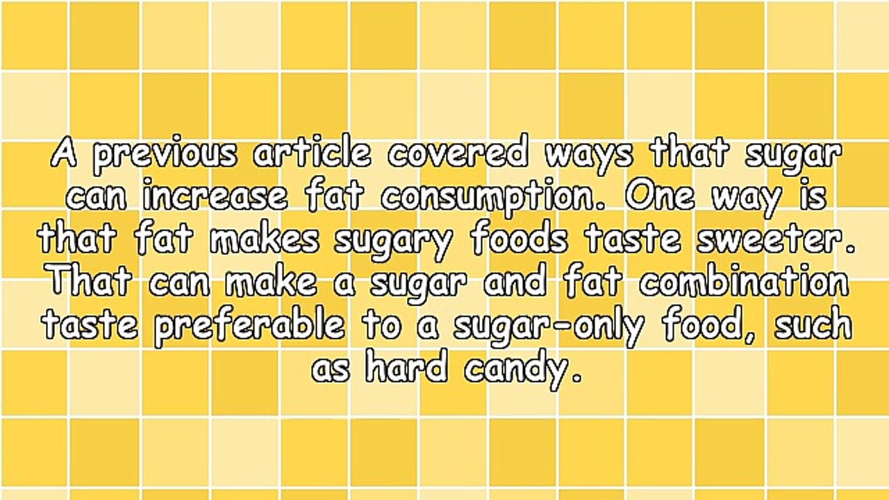 Sugar May Make Us Prefer High-Fat Foods