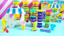 Play Doh Ice Cream Shop Sundae Cart Playset Playdough Frozen Icecream toy