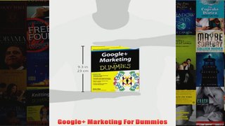 Download PDF  Google Marketing For Dummies FULL FREE