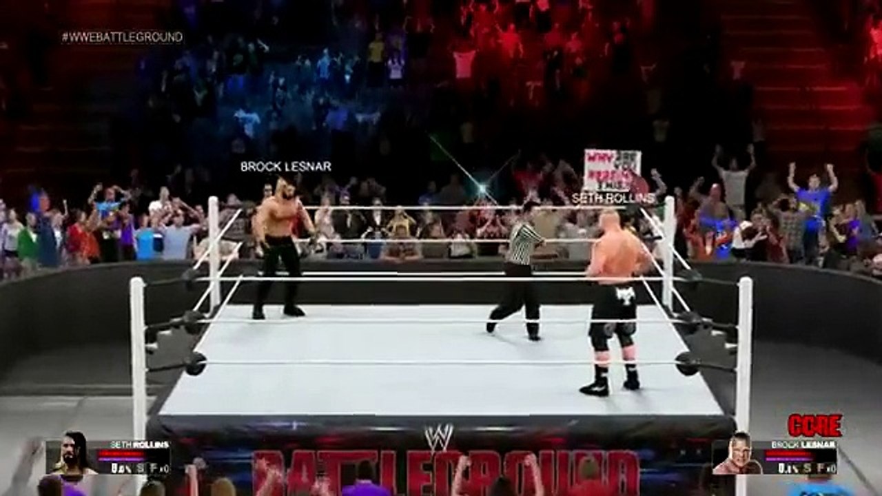 seth rollins vs brock lesnar