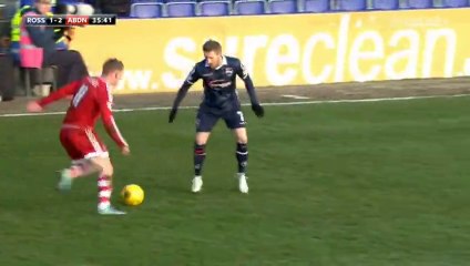 1-2 Shay Logan Goal Scotland Premiership - 17.01.2016, Ross County 1-2 Aberdeen FC