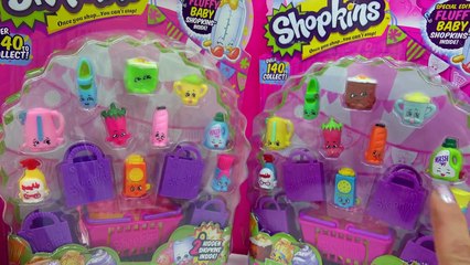 Shopkins Season 2 Official 12 Pack Vs Fake + 4 Blind Bags Comparing Toy Video
