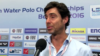 Interviews after Spain won by 26:3 against Germany – Women Preliminary, Belgrade 2016 European Championships