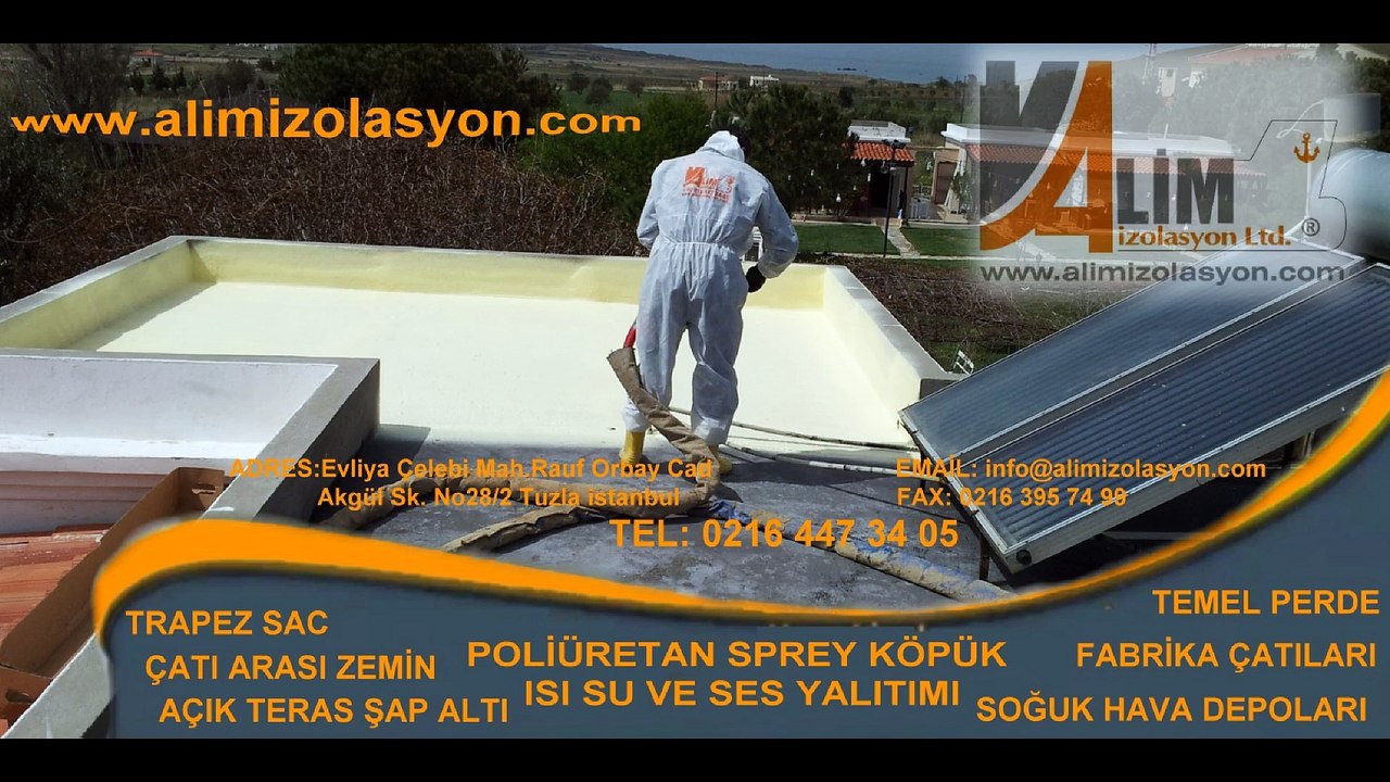 POLİÜRETAN SPREY DIŞ CEPHE UYGULAMASI ALİM İZOLASYON 0532 293 92 99
