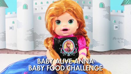Baby Alive Annaa Baby Food Challenge. DisneyToysFan.