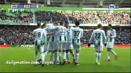 Alexander Sorloth Goal HD - Groningen 1-1 Utrecht - 17-01-2016