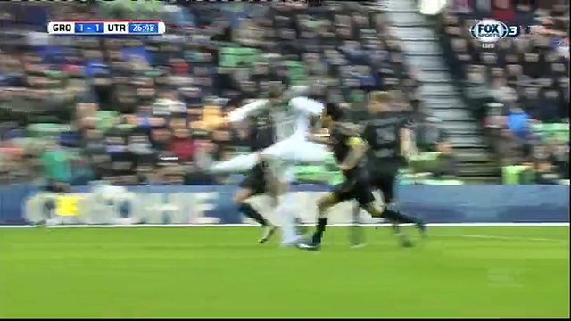 1-1 Alexander Sørloth Goal Holland Eredivisie - 17.01.2016, FC Groningen 1-1 FC Utrecht