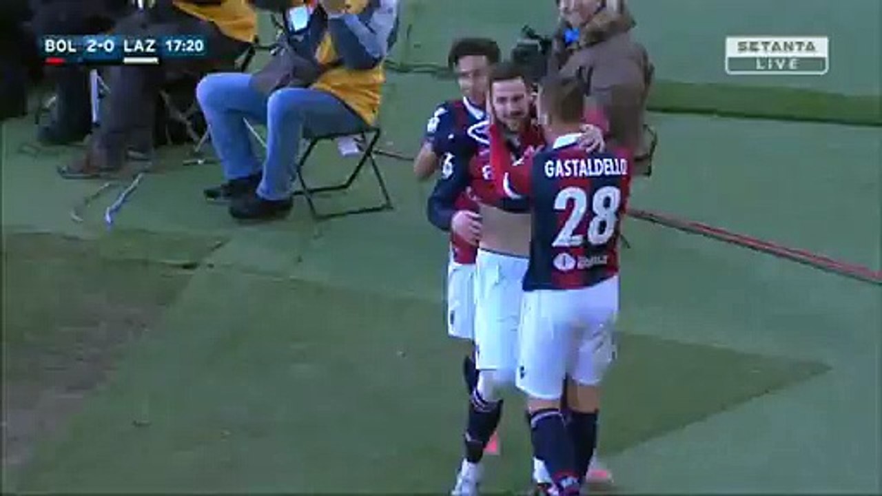Mattia Destro Goal HD - Bologna 2-0 Lazio - 17-01-2016