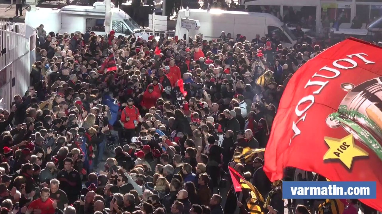 RCT-Wasps: l'arrivée des Toulonnais à Mayol