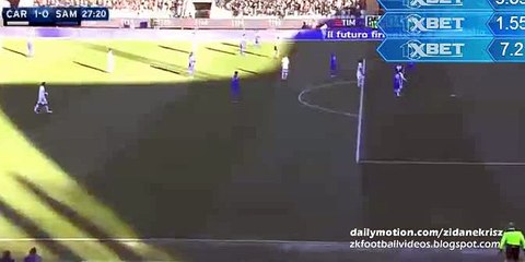 1-0 Lorenzo Lollo - Carpi v. Sampdoria 17.01.2016 HD