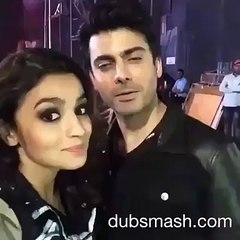 Fawad Khan  Dubsmash With Alia Bhatt