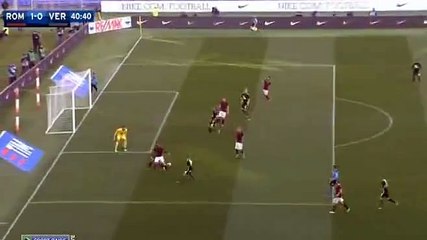 GOOOOOAL Radja Nainggolan Goal - AS Roma 1 - 0 Verona - 17-01-2016
