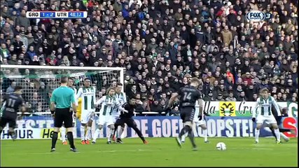 1-2 Timo Letschert Goal - Groningen v. Utrecht - 17.01.2016