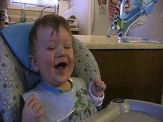 Cute Baby Lovely Laughing At Balloon Popping (Funny)