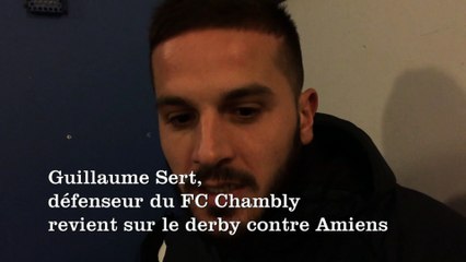 Football : Guillaume Sert (FC Chambly) revient sur le derby contre Amiens