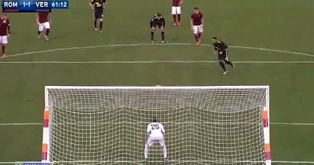 (Penalty) Pazzini G. Goal - AS Roma 1 - 1 Verona - 17-01-2016