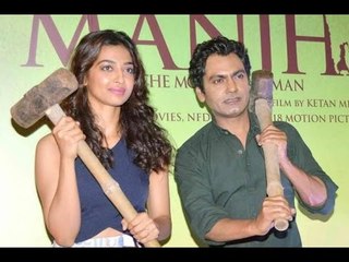 Nawazuddin Siddiqui And Radhika Apte Grace The Trailer Launch Of Manjhi