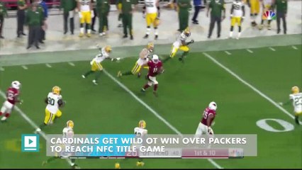 Cardinals get wild OT win over Packers to reach NFC title game