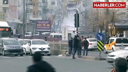 İzinsiz Yürüyüşe Polis Müdahale Etti
