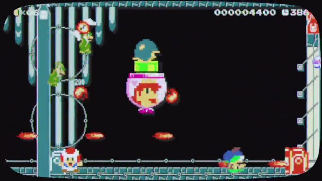 Super Mario Maker - Viewer Levels - Name: KMFDM Blitz: Take'm Out! - ID: D9F8-0000-0184-6555