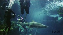 Bain de mer de Rihanna avec les requins : les coulisses du shooting pour Harpers Bazaar