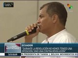 Rafael Correa: no hemos tenido oposición, sino contrarrevolución