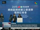 Tsai Ing-Wen será la primera mujer presidenta de Taiwan