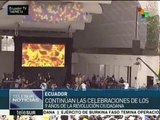 Ecuador celebra 9 años de la Revolución Ciudadana