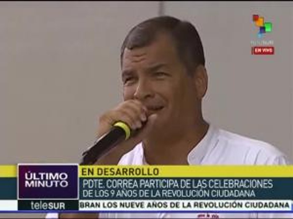 Correa: Nada podrá detener los logros de una revolución que es leyenda