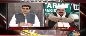Sheikh Rasheed bashing anchor for being biased on Imran Khan