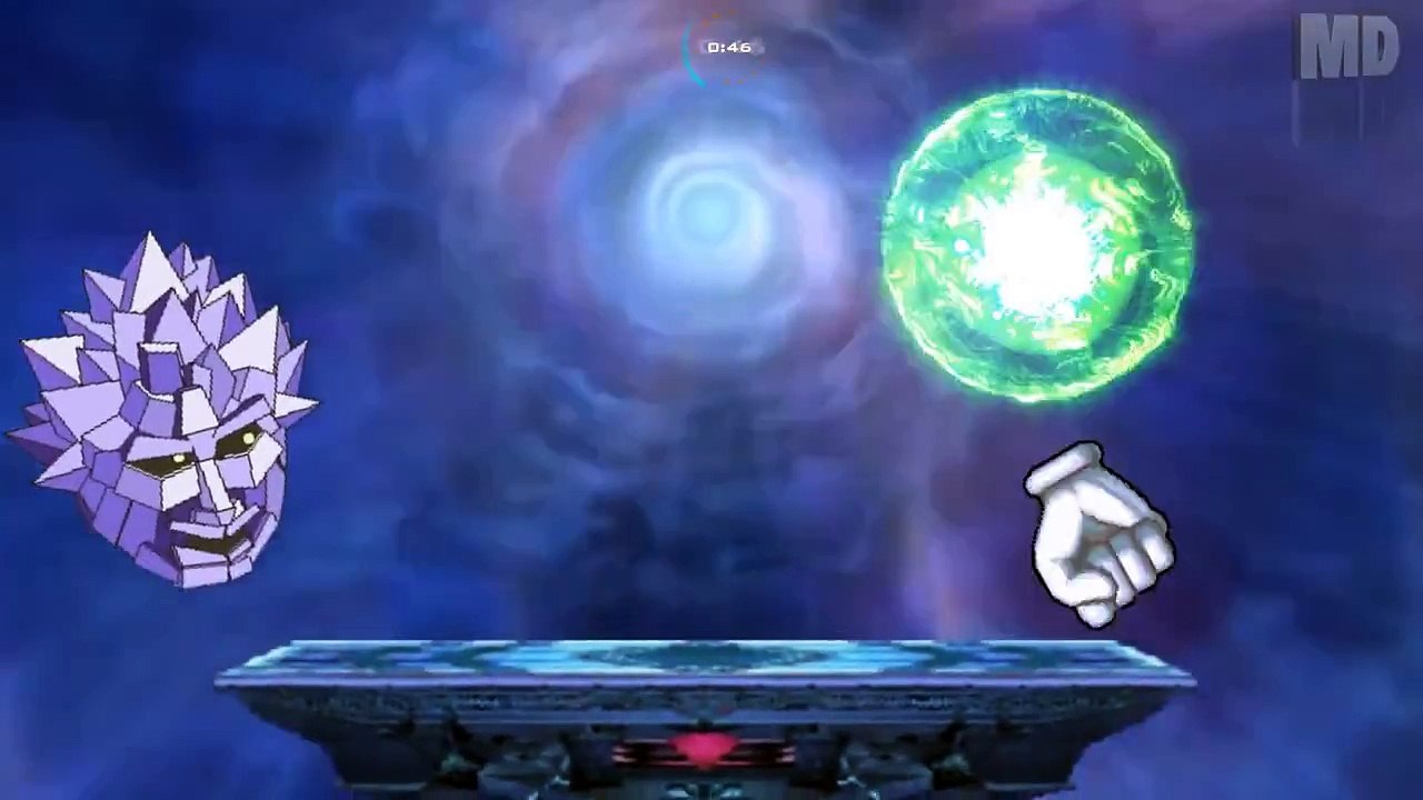 One Minute Melee - Master Hand Vs Polygon Man (Smash Bros vs PlayStation All-Stars)