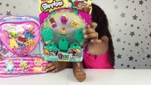 Shopkins Backpack Surprise! Blind Bags, Trading Cards and Shopkins Lunch Box!
