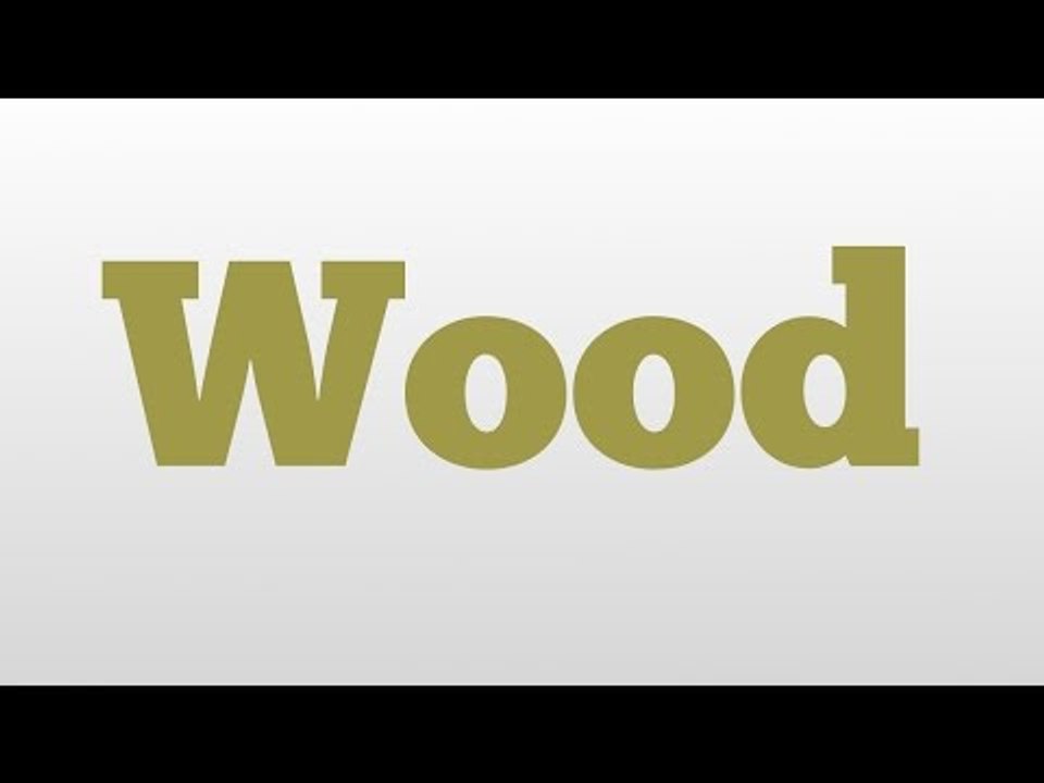 Wood meaning and pronunciation video Dailymotion