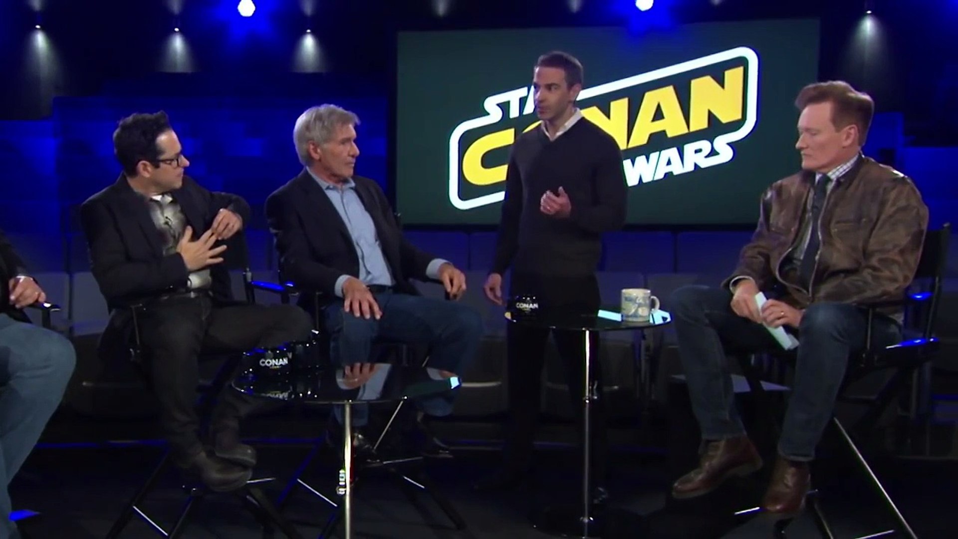 Jordan Schlansky Asks Harrison Ford To Sign His Millennium Falcon CONAN on  TBS - Vidéo Dailymotion