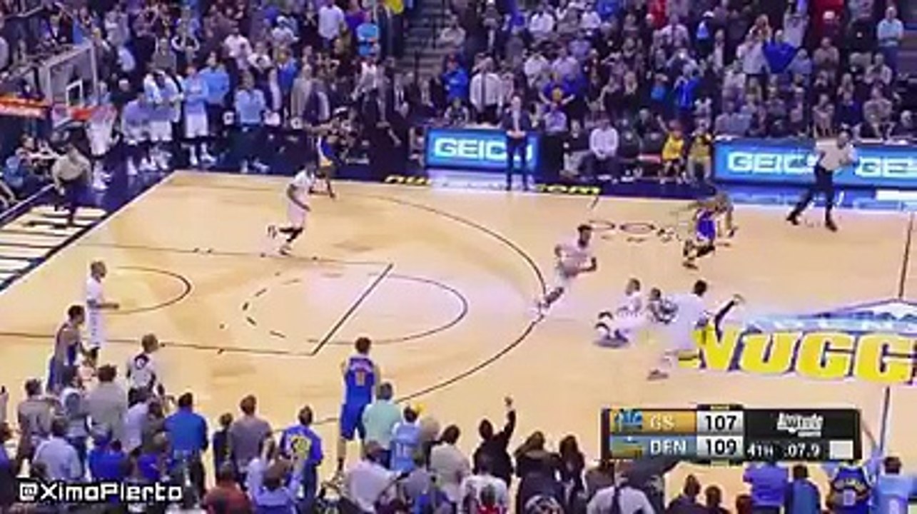 Gallinari steals the ball to Curry