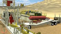 Arab Drilling Landrig - Rig Move Procedure - 3D Land-Rig Animation