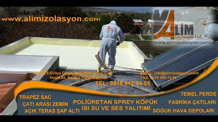 DUBLEX ÇATI TERS TAVAN POLİÜRETAN SPREY UYGULAMASI ALİM İZOLASYON 0532 293 92 99
