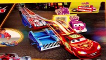 Cars Neon Racers Neon Nights Track Set 2014 NEW Metallic Lightning McQueen Disney Pixar