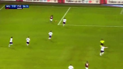 Carlos Bacca Goal ~ AC Milan 1-0 Fiorentina ~