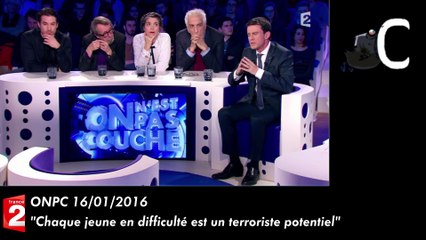Manuel Valls : "Chaque jeune en difficulté est un terroriste potentiel"..."je ne peux pas l'accepter"