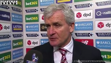 Stoke 0-0 Arsenal - Mark Hughes Post Match Interview - Game Deserved Goals