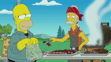 THE SIMPSONS   Charred And Moist from  Cue Detective    ANIMATION on FOX