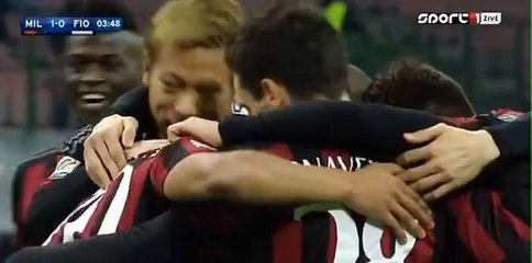 AC Milan vs Fiorentina 1-0 Goal Carlos Bacca | 2016