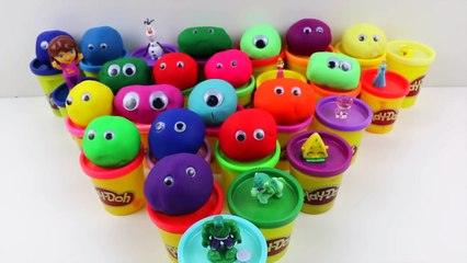 Peppa Pig play doh toys and Surprise eggs doug by The Kids Club