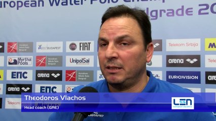 Interviews after Greece won by 15:9 against Romania – Men Ranking Round, Belgrade 2016 European ChampionshipsROU_GRE_9-15_Men