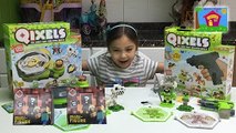 SUPER COOL QIXELS CUBES JOIN WITH WATER Minecraft Surprise Toy Box Family Fun Activity for