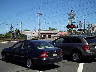 NJ transit train speeding through 4 quad gates. (Part 2)
