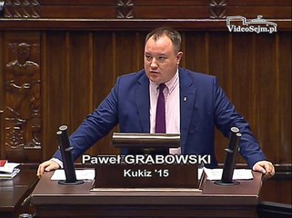 Poseł Paweł Grabowski - Wystąpienie z dnia 16 grudnia 2015 roku.