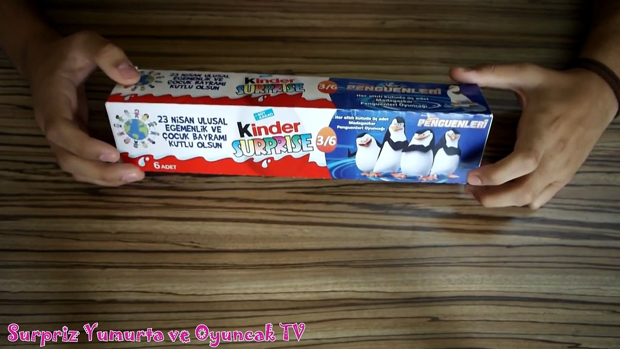 Kinder Surprise Sürpriz Yumurtalar - Mickey Mouse and Friends, Şirinler ve Madagaskar Peng