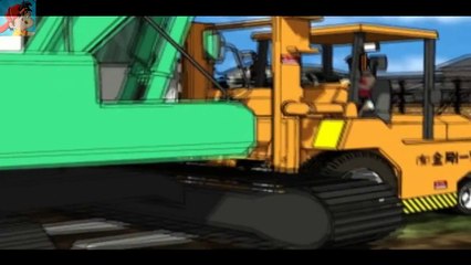 Kepçe,Kamyon,Buldozer,İş Makineleri Dövüşü Çizgi Filmi Oyunu